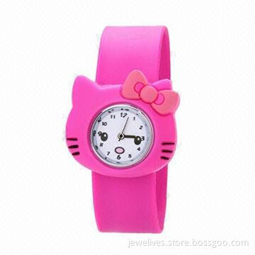 Slap on Wristwatch with CE, EMC, EN71 and RoHS Certificate, Various of Jelly Colors for Choice